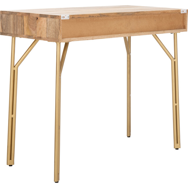 Lily 2 Drawer Desk, Natural - Desks - 8