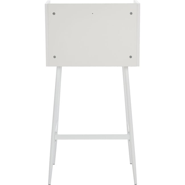 Xander Modern Secretary Desk, White - Desks - 6