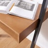 Kamy 2 Shelf Leaning Desk, Natural - Desks - 3