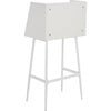 Xander Modern Secretary Desk, White - Desks - 7