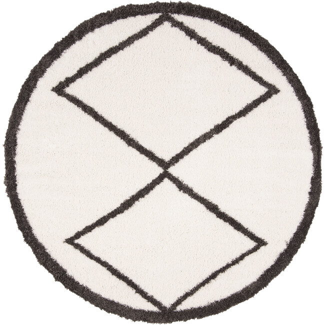 Carmella  Shag Blayke Rug, Cream & Grey - Rugs - 2