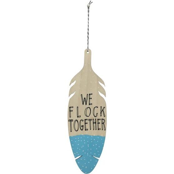 We Flock Together Wall Charm, Blue