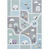 Carousel Kids Scout Rug, Grey/Light Blue - Rugs - 1 - thumbnail