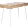 Jorja 1 Drawer 1 Shelf Desk, Natural/White - Desks - 8