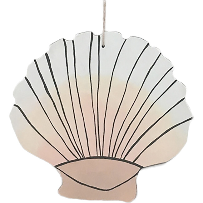 Handpainted Seashell Wall Charm, Nude - Wall Décor - 1