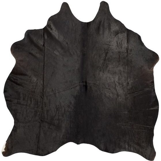 Sabrina Cow Hide Rug, Black