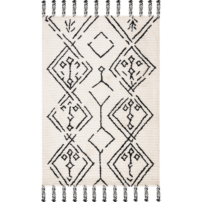 Casablanca Cleo Rug, Ivory/Black - Rugs - 3