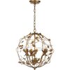 Austen Cage Chandelier, Gold - Lighting - 2