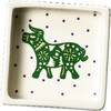Chinese Zodiac Square Trinket Bowl, Ox - Accents - 1 - thumbnail
