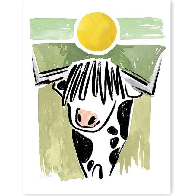 Mucca Cow Farm Animal Print, Multi - Art - 1