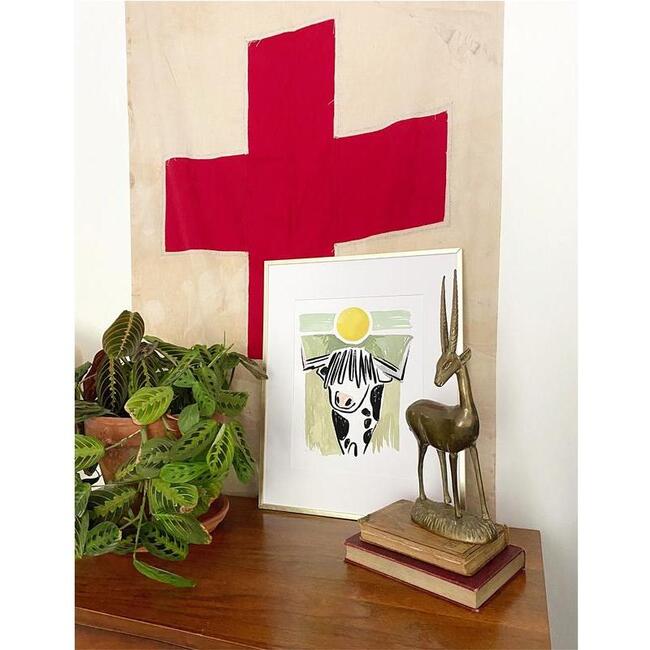 Mucca Cow Farm Animal Print, Multi - Art - 2