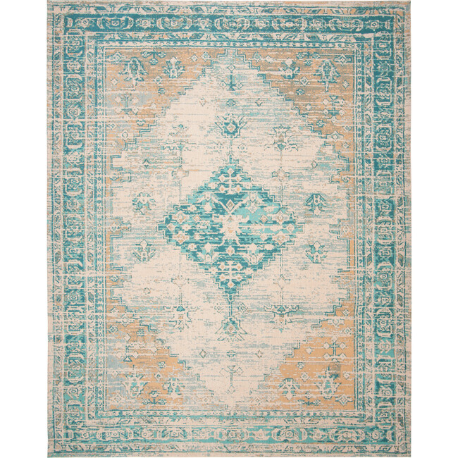 Vintage Arlo Rug, Aqua - Rugs - 4