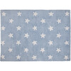 Stars Washable Rug, Blue/White - Rugs - 1 - thumbnail