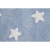 Stars Washable Rug, Blue/White - Rugs - 2 - thumbnail