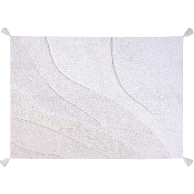 Cotton Shades Washable Rug, Neutral