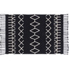 Bereber Washable Rug, Black - Rugs - 1 - thumbnail