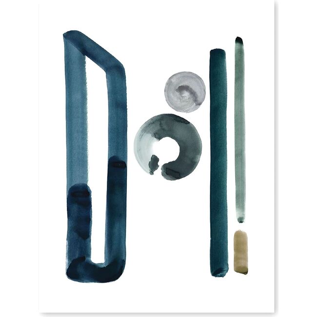 Modern Neutral Letter Oversized Art Print, Natural - Art - 8