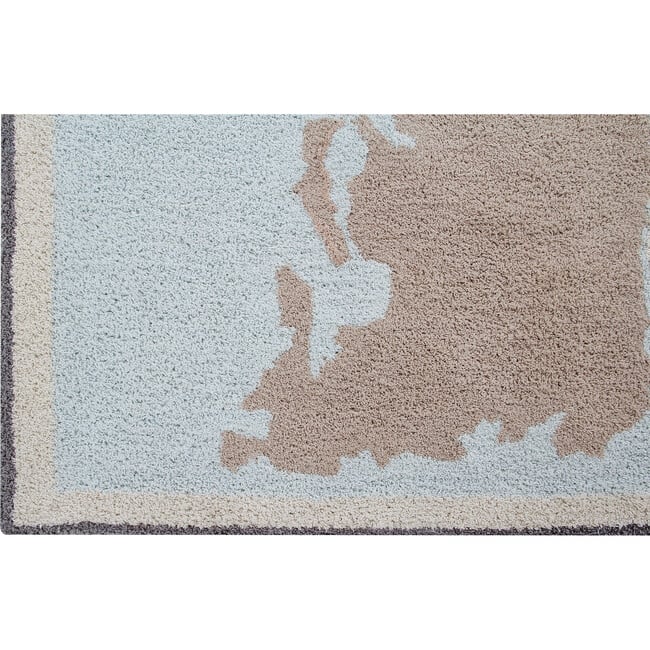 Vintage Map Washable Rug, Multi - Rugs - 3