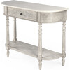 Danielle Marble Console Table, Rustic Gray - Accent Tables - 1 - thumbnail