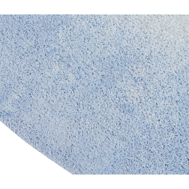 Tie-Dye Washable Rug, Soft Blue - Rugs - 3