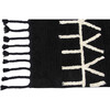 Bereber Washable Rug, Black - Rugs - 2