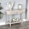 Danielle Marble Console Table, Rustic Gray - Accent Tables - 2