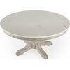 Danielle Marble Coffee Table, Rustic Gray - Accent Tables - 1 - thumbnail