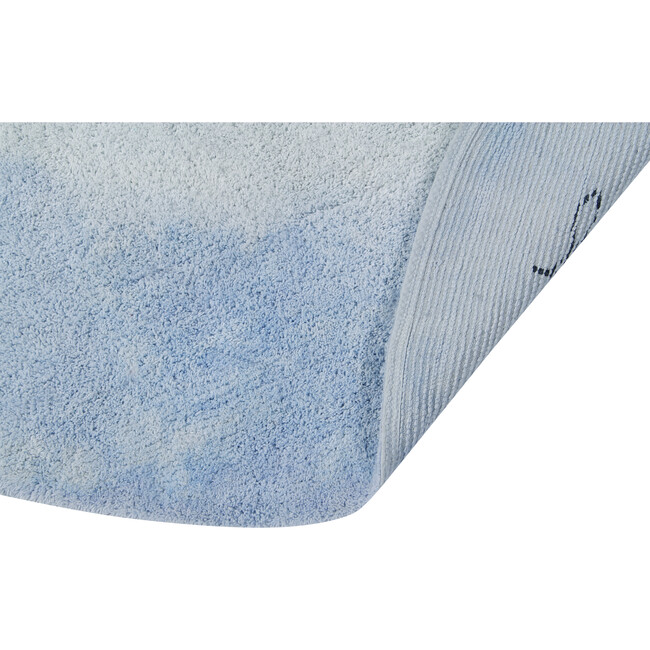 Tie-Dye Washable Rug, Soft Blue - Rugs - 4