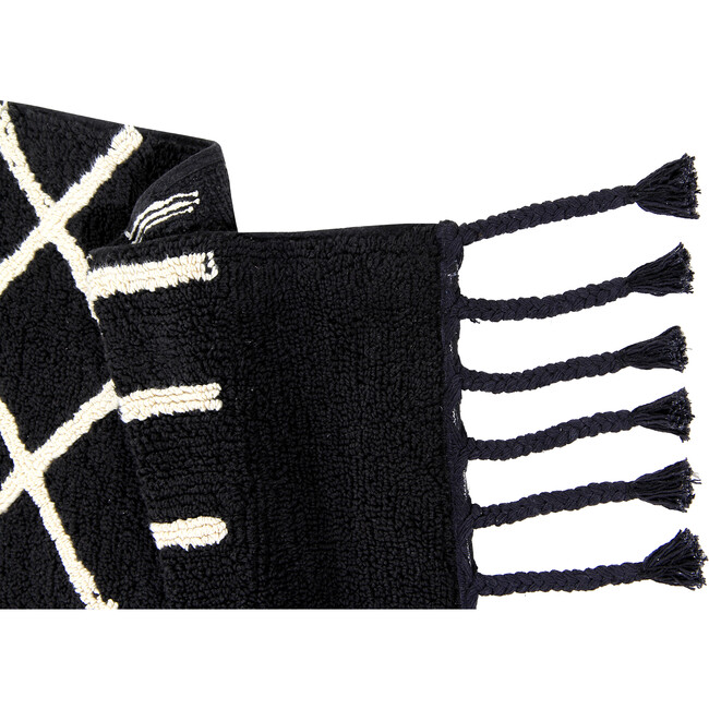 Bereber Washable Rug, Black - Rugs - 3
