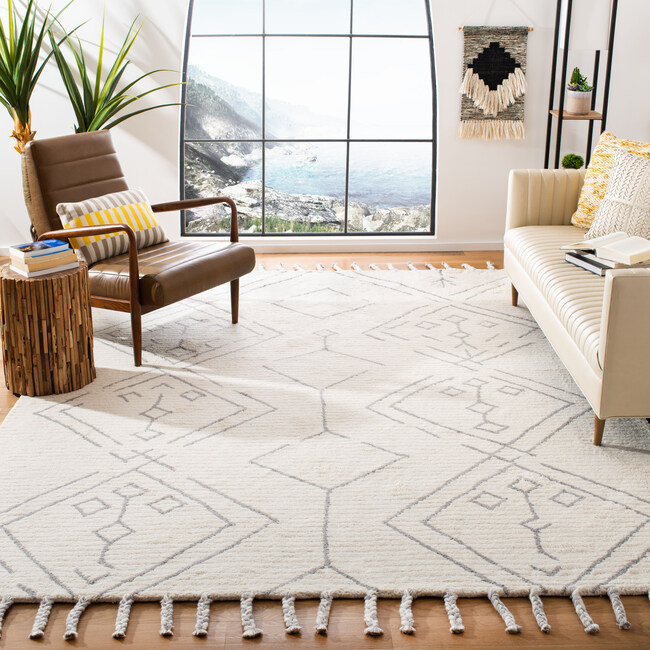 Casablanca Cleo Rug, Ivory/Silver - Rugs - 7