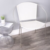 Milo Leather Accent Chair, White - Accent Seating - 2