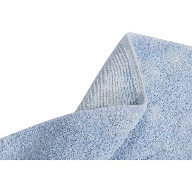 Tie-Dye Washable Rug, Soft Blue - Rugs - 5
