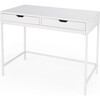 Belka Desk with Drawers, White - Desks - 1 - thumbnail