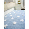 Stars Washable Rug, Blue/White - Rugs - 7 - thumbnail