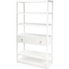Lark Bookshelf, White - Bookcases - 1 - thumbnail