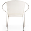 Milo Leather Accent Chair, White - Accent Seating - 6