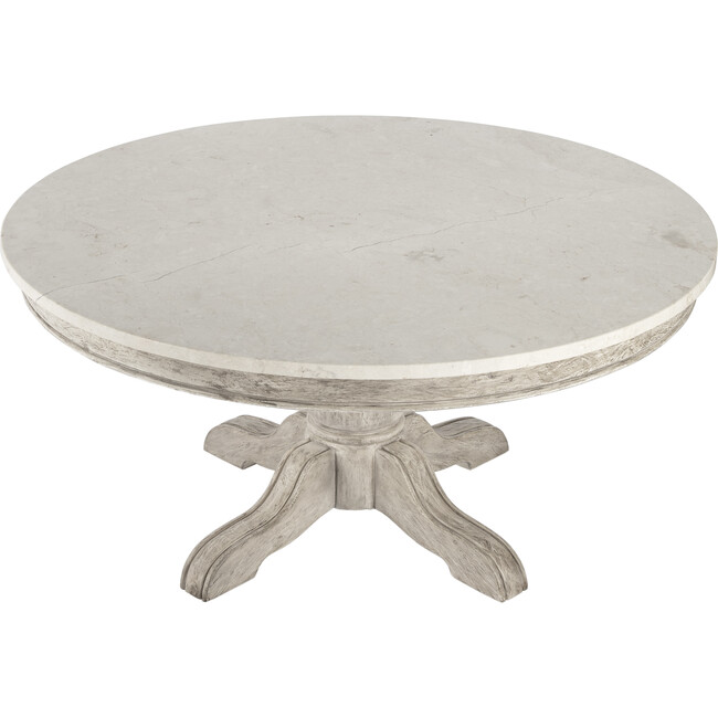Danielle Marble Coffee Table, Rustic Gray - Accent Tables - 4