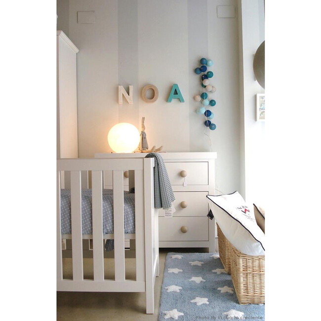Stars Washable Rug, Blue/White - Rugs - 9