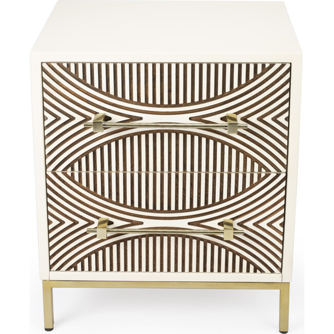 Cirella 2-Drawer Chest, White - Dressers - 3