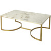 Corsini Marble Coffee Table - Accent Tables - 1 - thumbnail