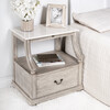 Danielle Marble Nightstand, Gray - Nightstands - 3
