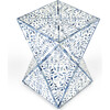 Anais Bone Inlay End Table, White/Blue - Accent Tables - 6