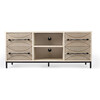 Dalvin 4-Drawer TV Stand, Natural - Accent Tables - 4