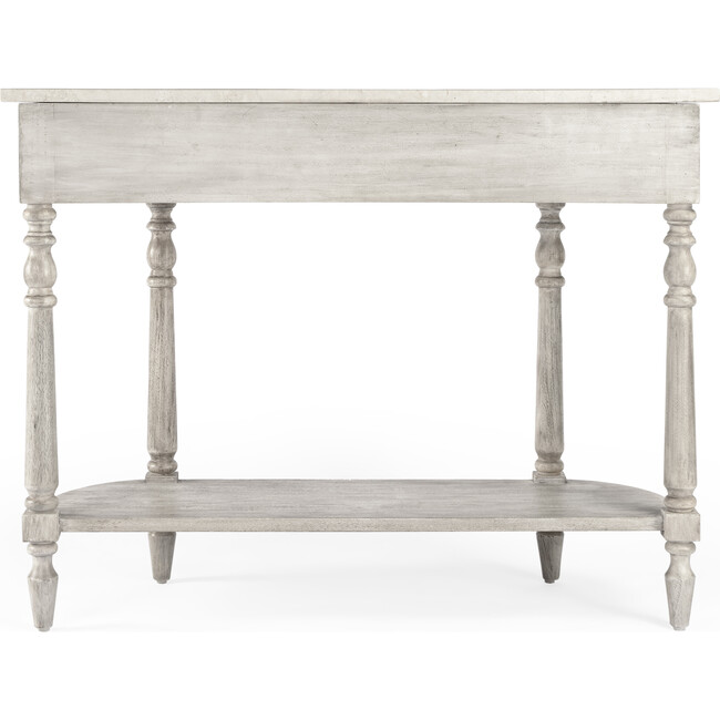 Danielle Marble Console Table, Rustic Gray - Accent Tables - 8