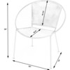 Milo Leather Accent Chair, White - Accent Seating - 9