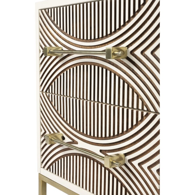 Cirella 2-Drawer Chest, White - Dressers - 5