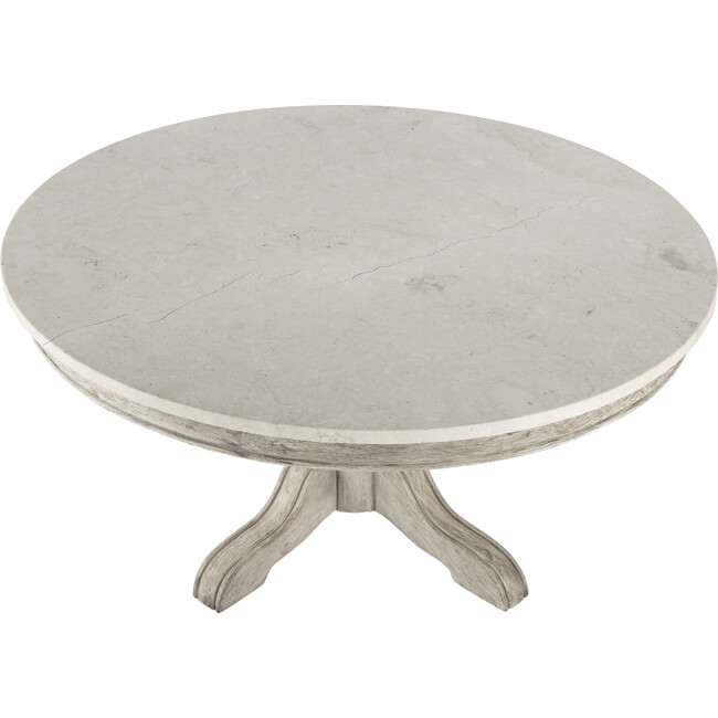 Danielle Marble Coffee Table, Rustic Gray - Accent Tables - 6