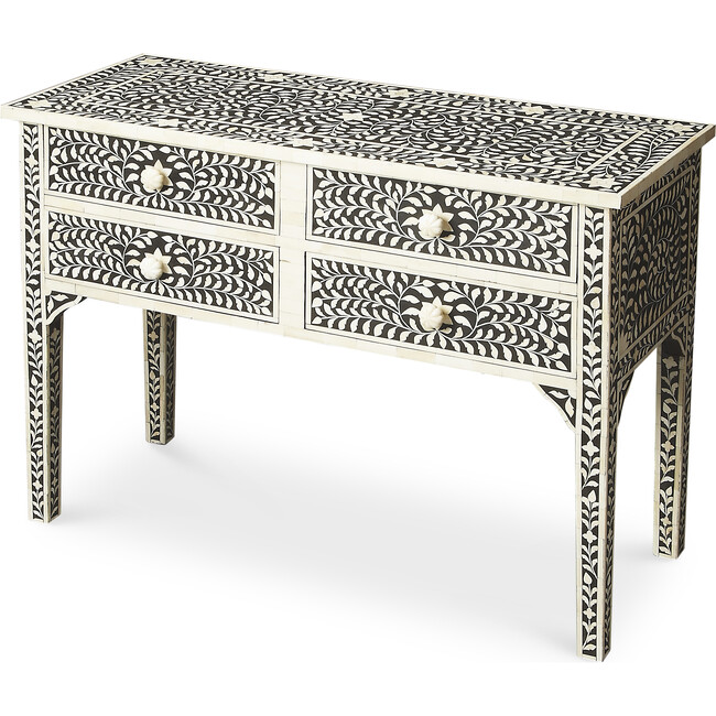 Vivienne Bone Inlay Console Table - Accent Tables - 1