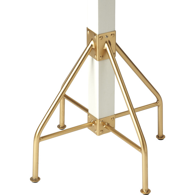Logan Square Coat Rack/Tree, White/Gold - Storage - 2