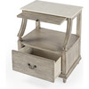 Danielle Marble Nightstand, Gray - Nightstands - 4